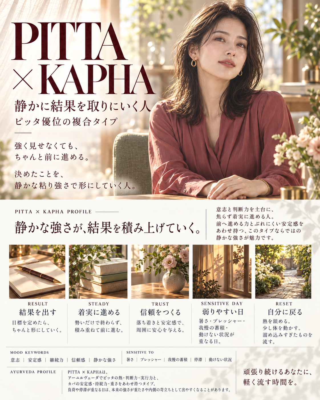 PITTA-KAPHAの診断結果・タイプ紹介